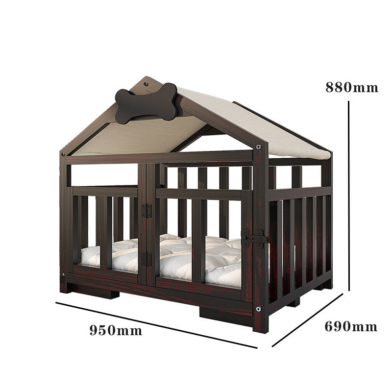 Indoor Solid Wood Doghouse Removable And Washable Pets Fashion