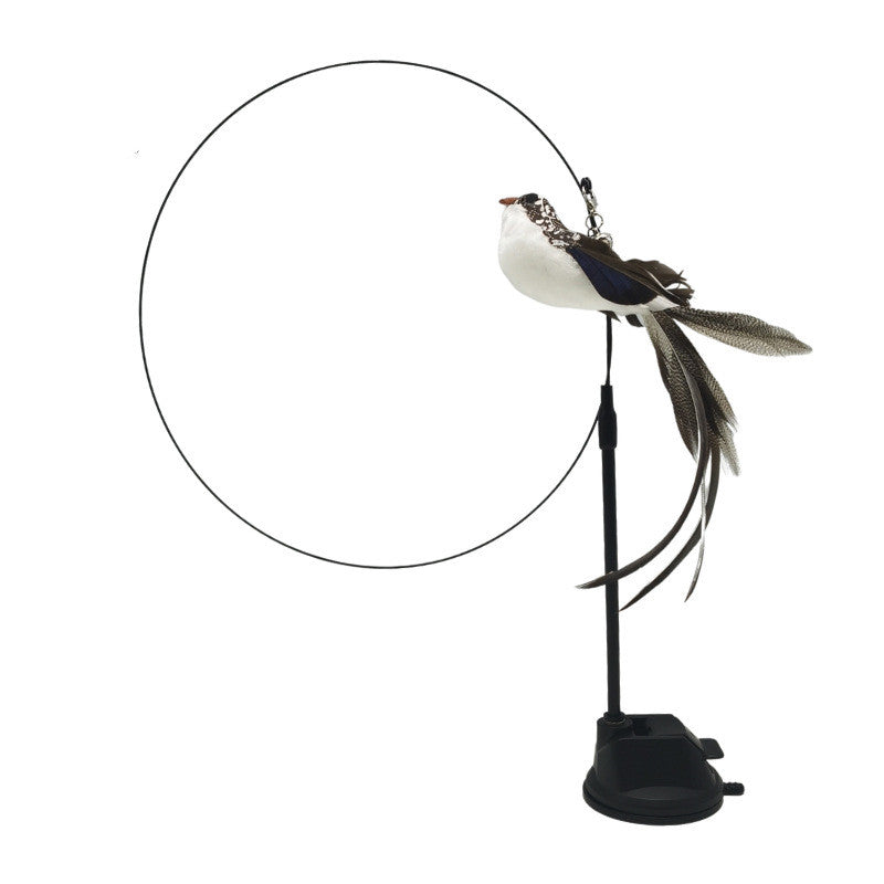 Steel Wire Feather Funny Cat Stick Long Rod Pets Fashion