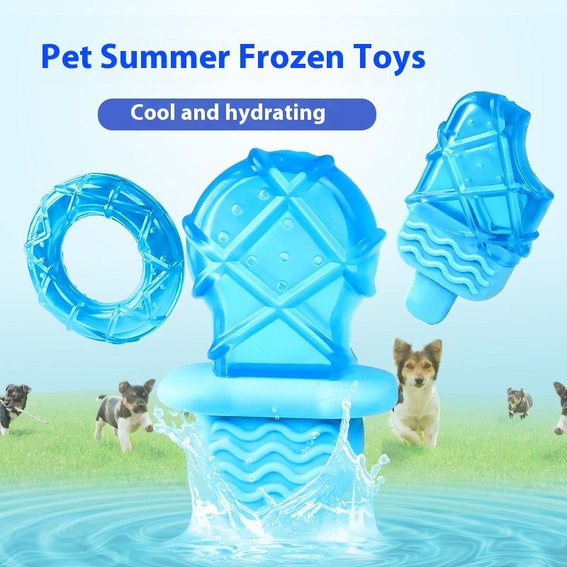 Dog Ice Sucker Cooling Water Injection Ice Candy Molar Toy Pets Fashion