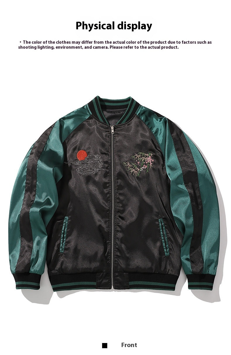 Tiger Mountain Embroidery Special National Style Chinese Fashion Fall Jacket Coat Pi-Mart