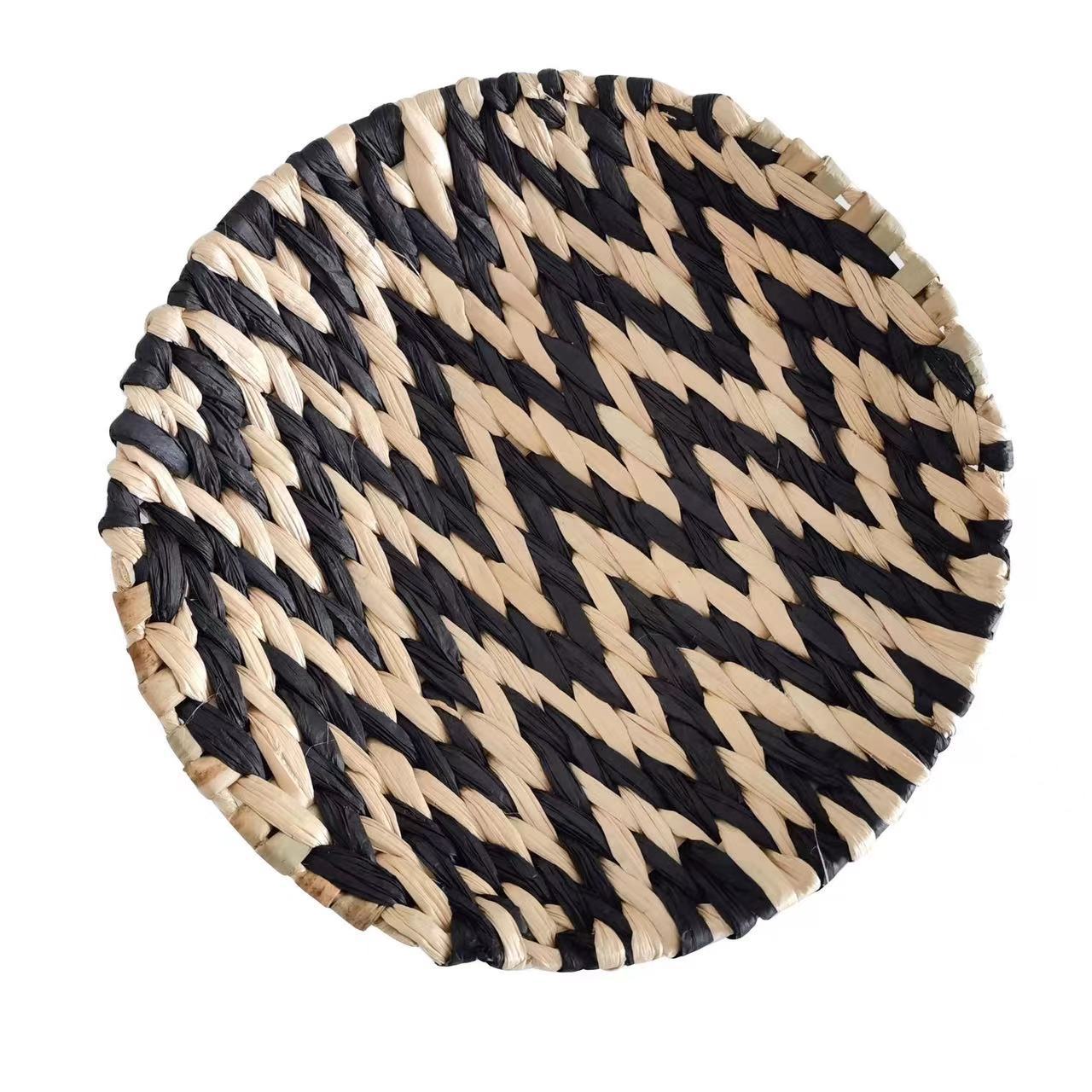 Woven Straw Wall Decor Round Living Room Ornament Wall Hanging PearlNestDecor.com