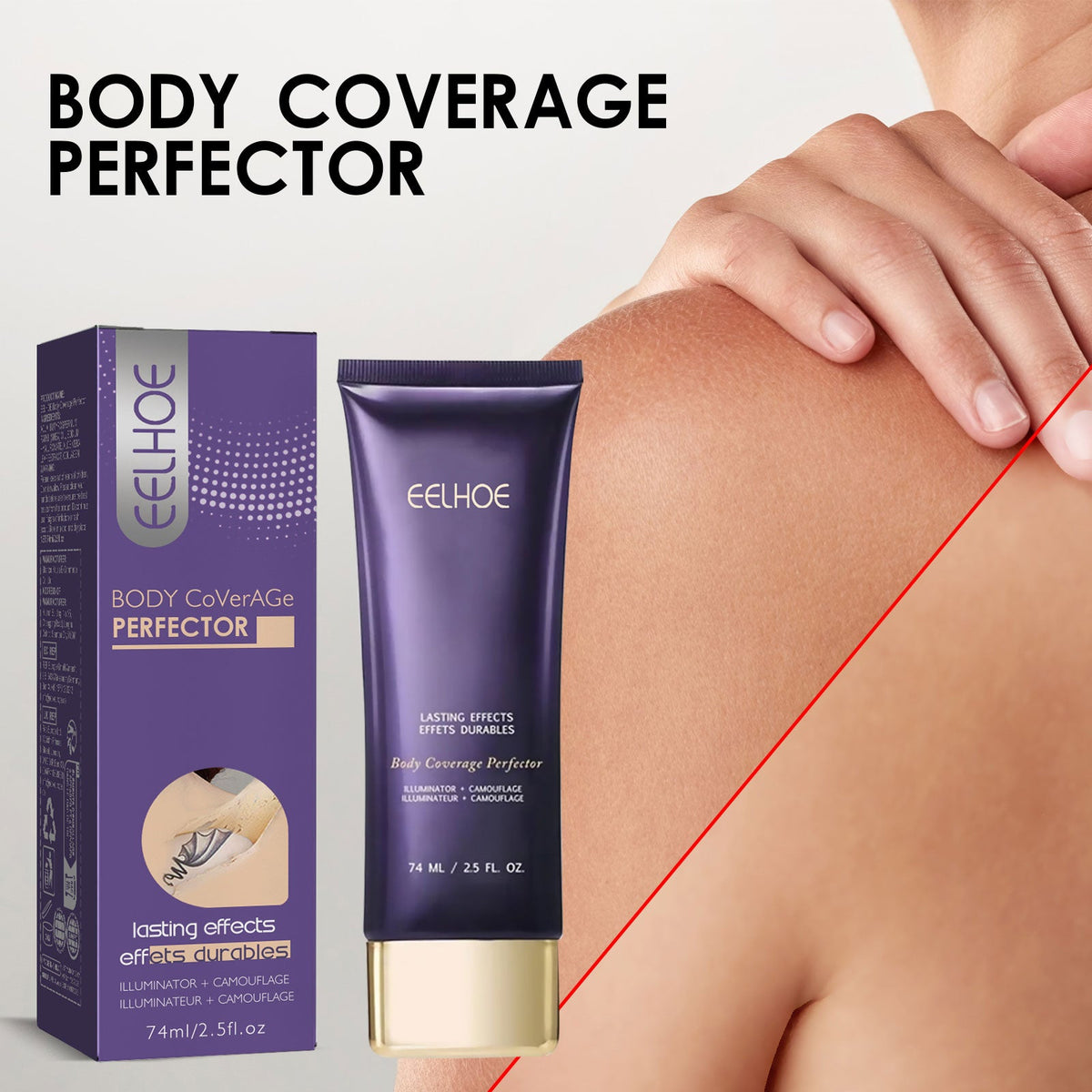 Body Concealer Repair Cream  Ivory White 74ml 1 Box Tri Light Beauty