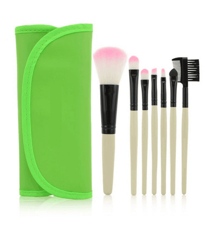 7-Piece Makeup Brush Set with Premium Brush Bag LadyShow.Store