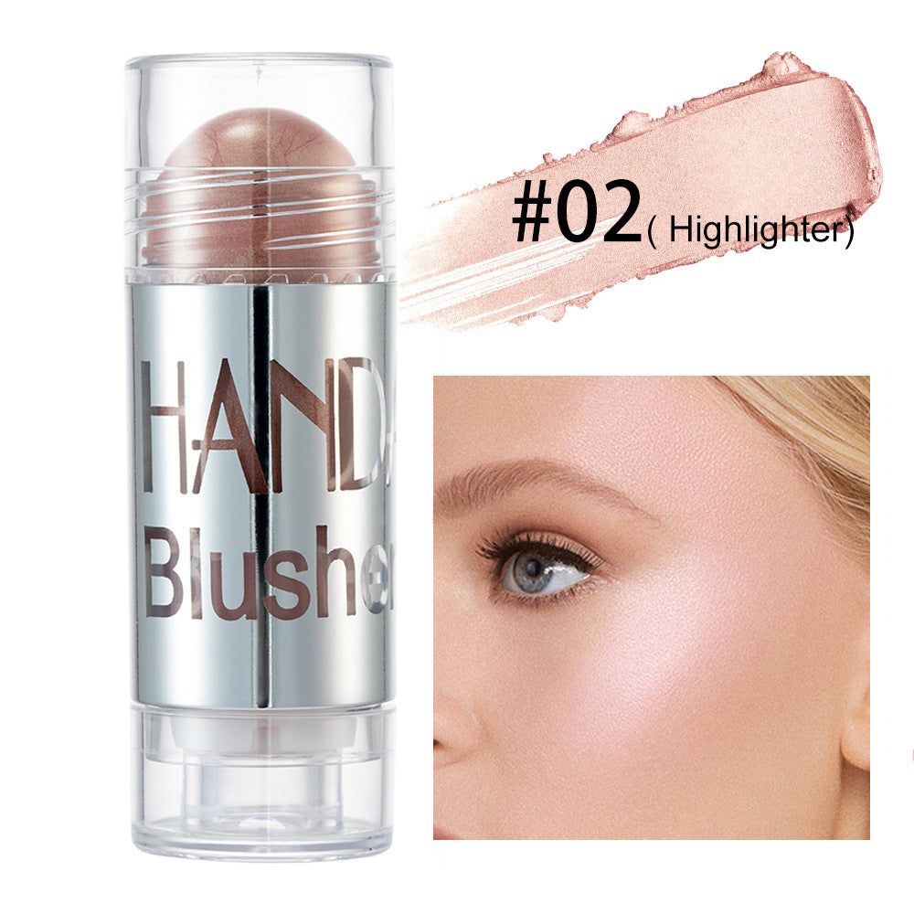 Cheek Blusher Shimmer Blush Stick Face Makeup Highlighter Bronzer Contour Cream Long-lasting Facial Make Up Cosmetics LadyShow.Store