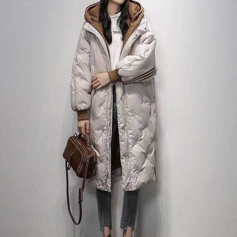 Winter Ladies Fashion White Duck Down Western Style Best YouTube Store