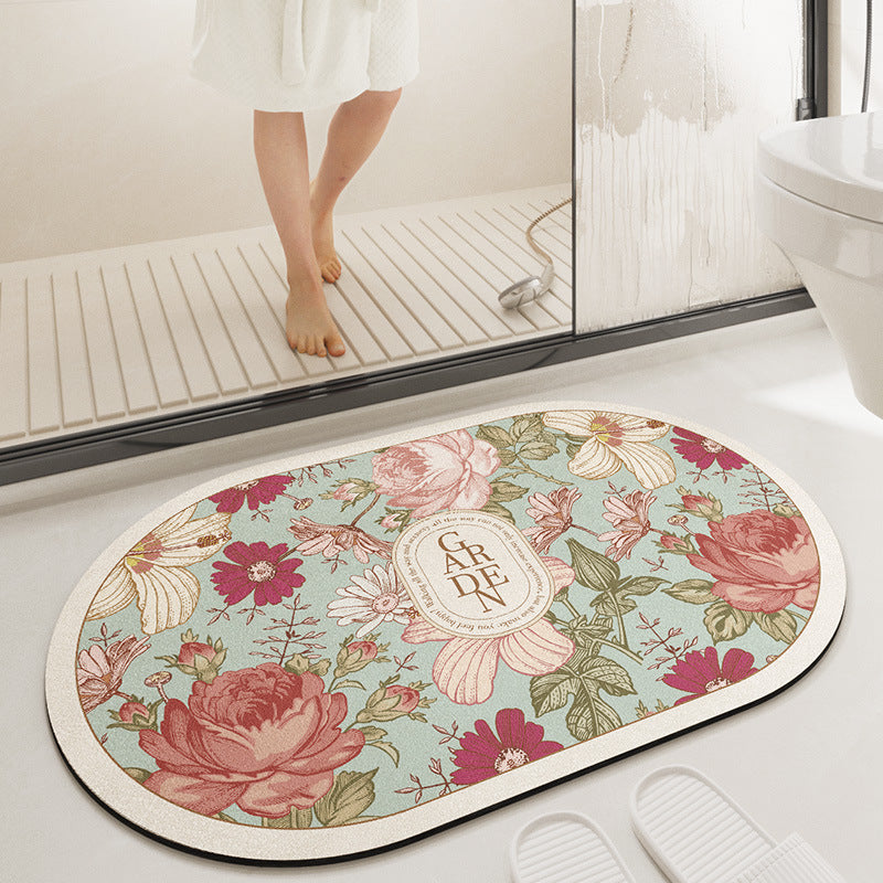 Bathroom Absorbent Non-slip Carpet Floor Mat