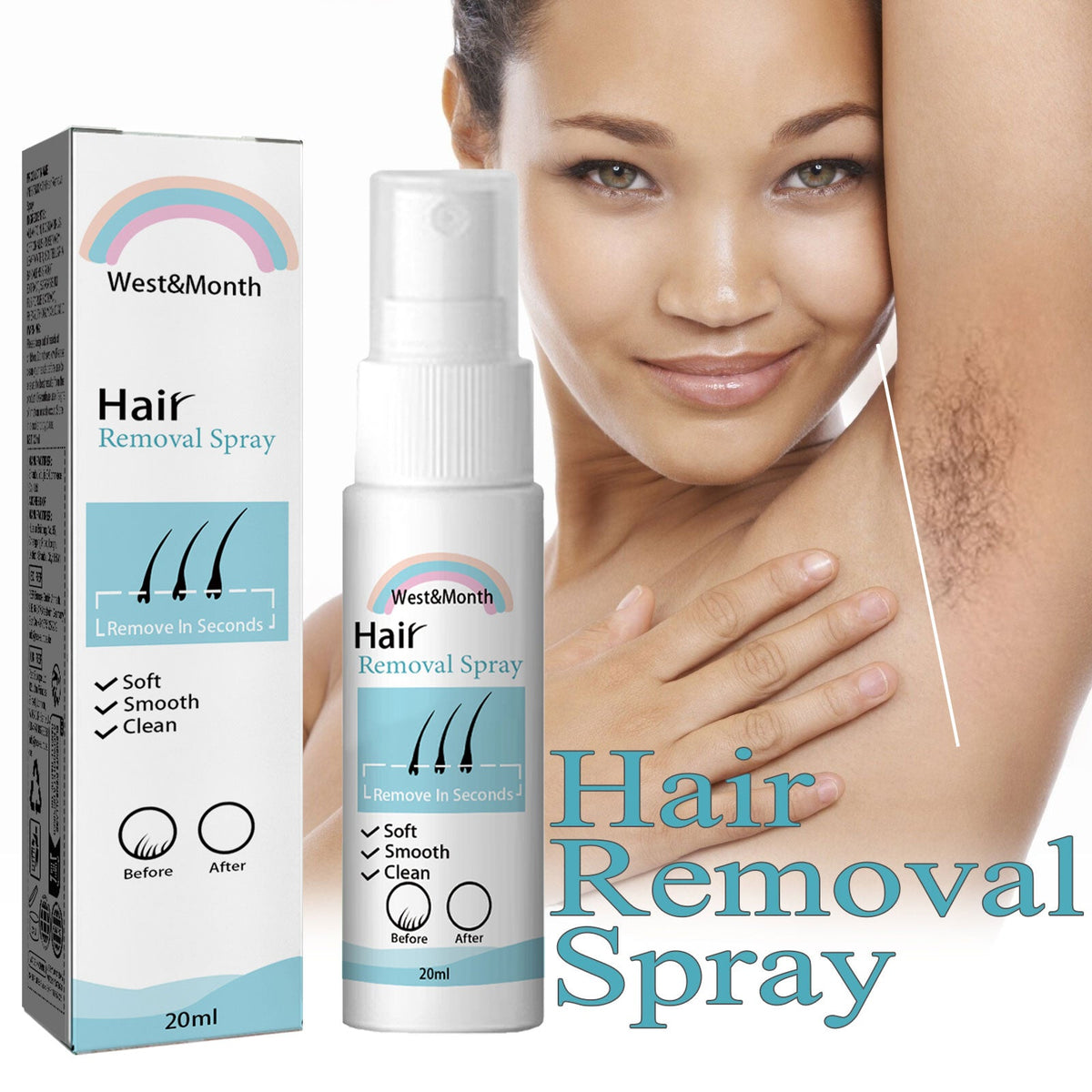 Hair Removal Spray 20ml 1 Box Tri Light Beauty