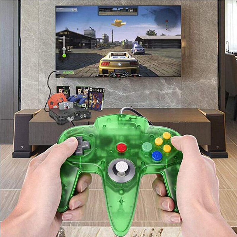 New Wired Controller Joystick Compatible With Nintendo 64 N64 Video Game Console Pi-Mart