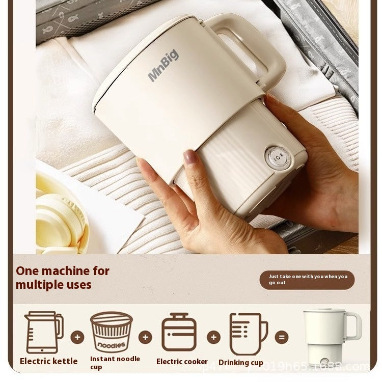 Bige All-steel Folding Kettle Travel Business Traveling Portable Electric Kettle Stainless Steel Mini Household Electric Heating Cup PearlNestDecor.com