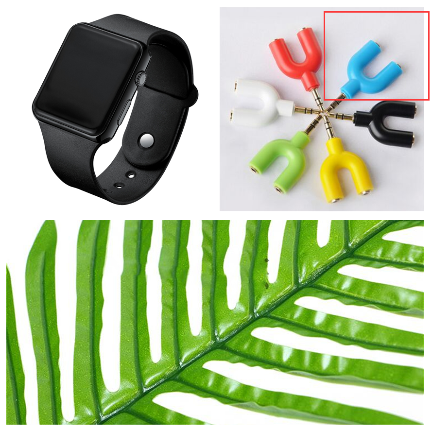 Square Electroplated LED Digital Watch CJD2