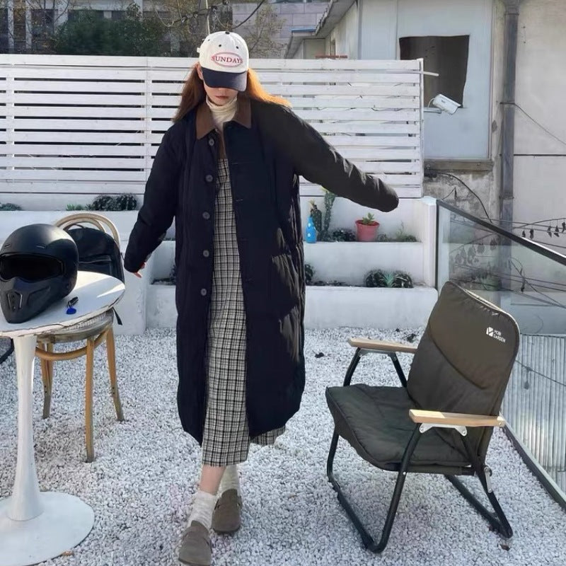Winter New Cotton Jacket, Casual And Loose Fit, Knee Length Short Down Jacket LuxuryLifeWay Online Store