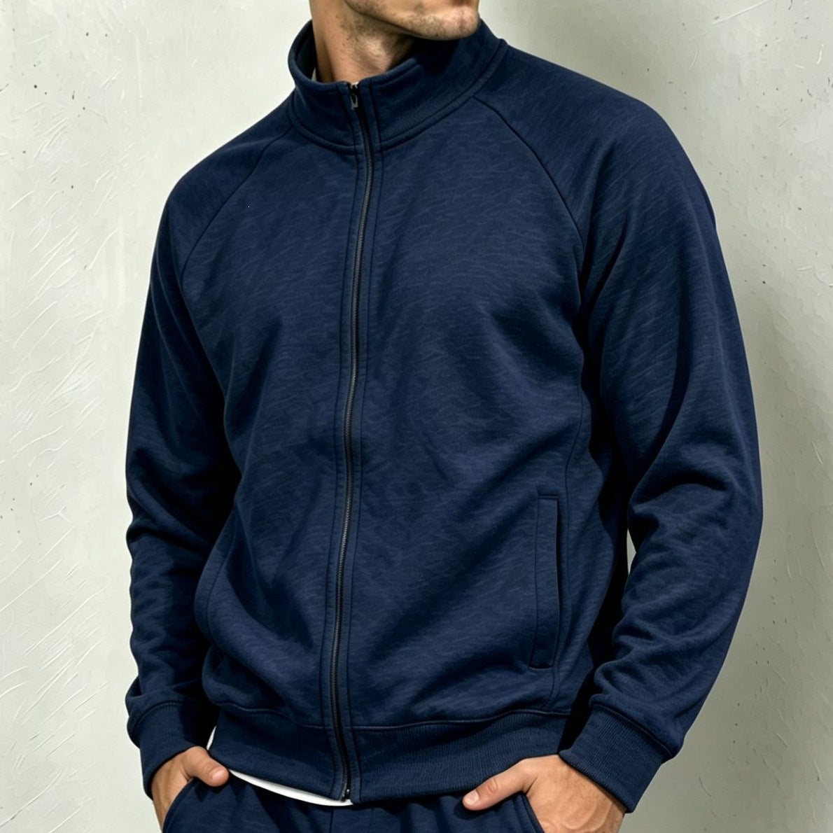 Men's Polyester Zip Up Hoodie, Spring Fall Casual Jacket, European American Style Men Top, 2026 New Arrival NorixaFashion.com
