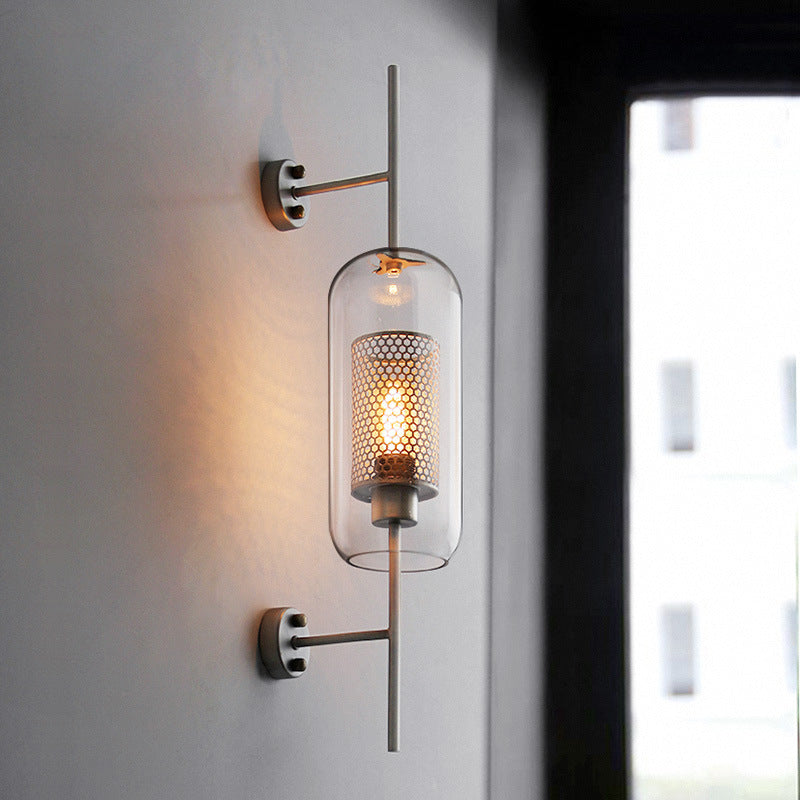 Living Room Wall Lamp Retro Creative Corridor Aisle Glass Ball Wall Lamp PearlNestDecor.com
