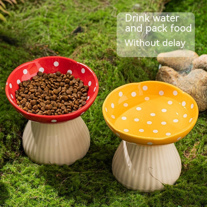 High Foot Protection Anti Roll Pet Products Cat Bowls Pets Fashion