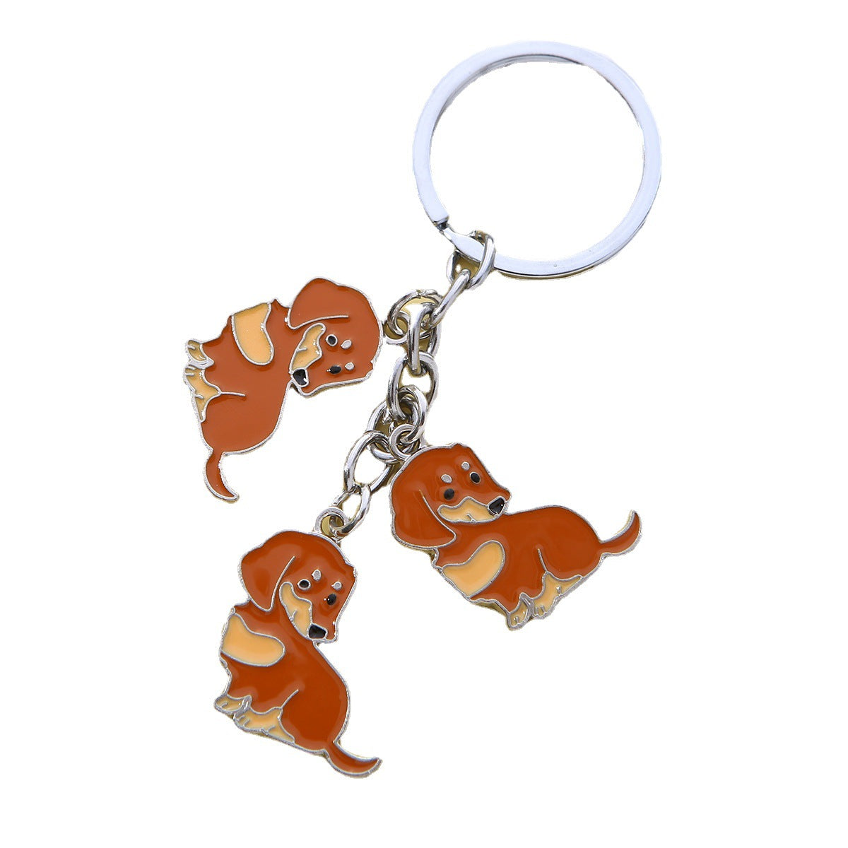 American Style Pet Dog Wax Metal Keychains LadyShow.Store