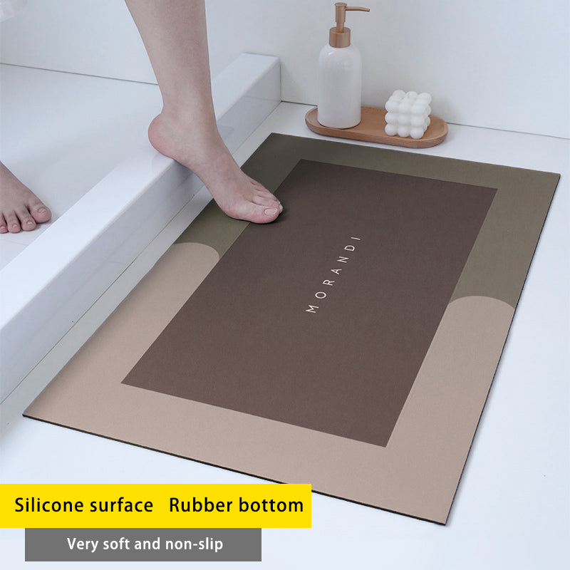 Diatom Mud Absorbent Pad Toilet Floor Mat Soft Non-slip