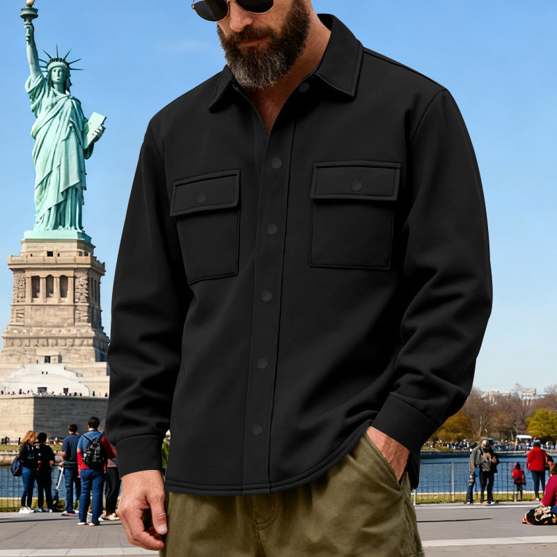 American Heavyweight Loose Fleece-lined Men's Outdoor Workwear Warm Jacket Best YouTube Store
