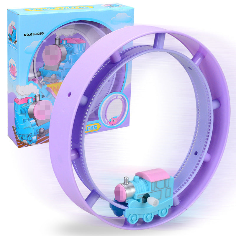 New Cartoon Chain Train Track Wind-Up Lollipop Toy LuxuryLifeWay Online Store