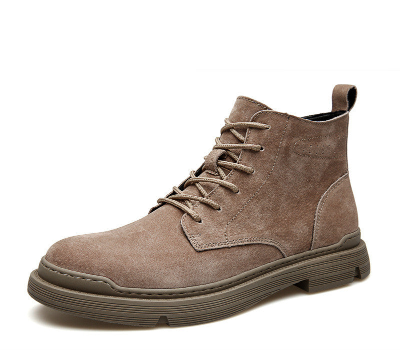 Workwear Shoes Mid-help War Wolf Tide Men's Boots British Style Desert Boots Best YouTube Store