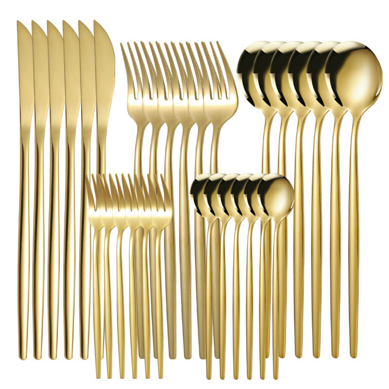 Stainless Steel Tableware Knife Fork And Spoon Western Tableware Gift Set