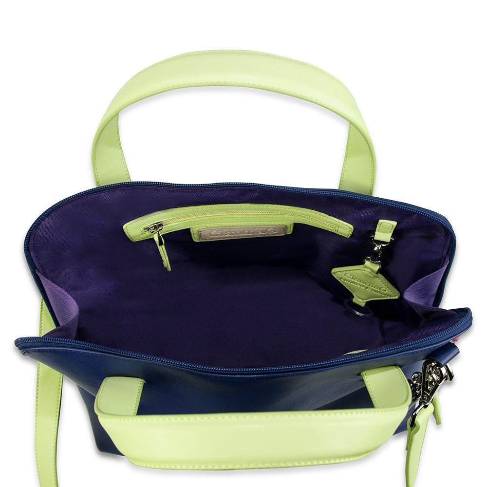 Elisa Leather Handbag -Sapphire LadyShow.Store