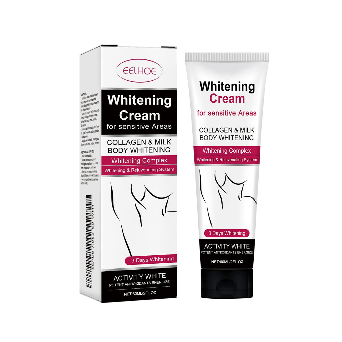 Gentle Formula Moisturizing And Caring For Underarm Joints, Brightening And Beautifying Cream, Underarm Whitening Cream 60ml, 1 Box Tri Light Beauty