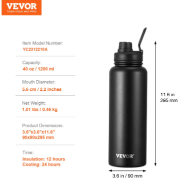 Insulated Water Bottle LadyShow.Store
