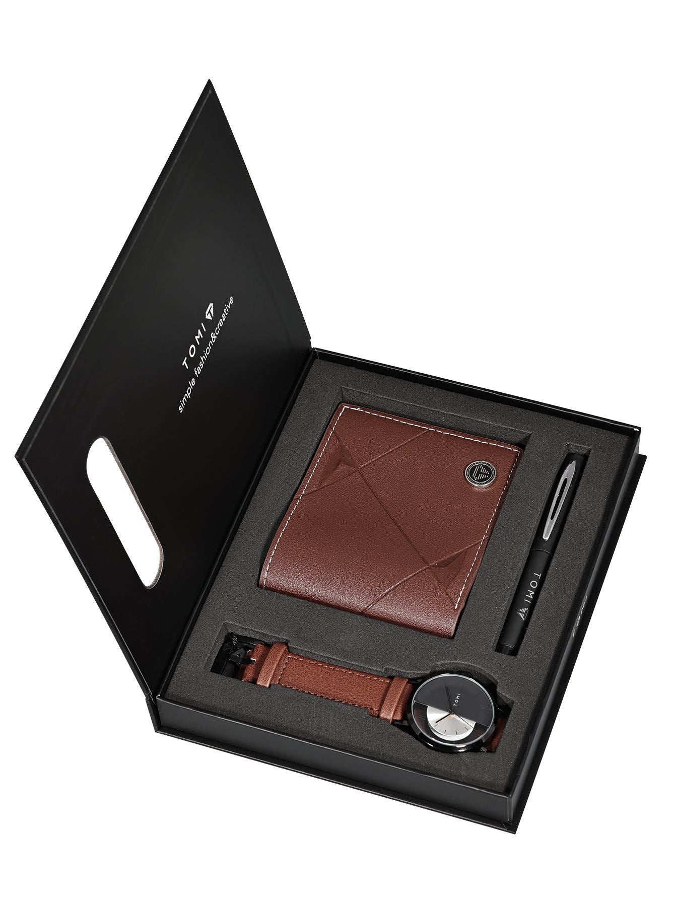 Men's Business Wallet Quartz Watch Set LuxuryLifeWay Online Store