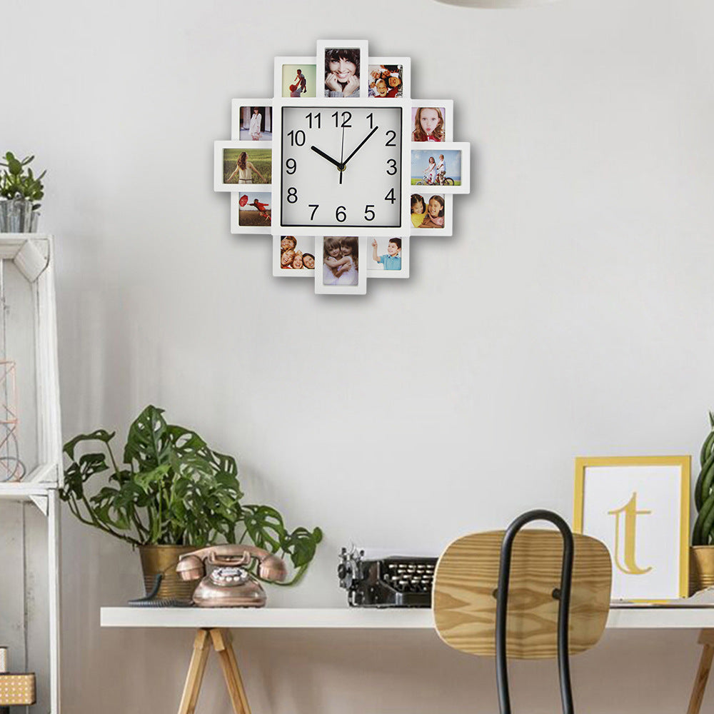 Photo Clock Wall Clock Mute Clock Creative Electronic Clock Wall Watch PearlNestDecor.com