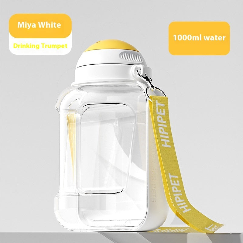 2 In 1 Dog Large Capacity Pets Out Drinking Pot Cat Water Dispenser Portable Water Cup Water And Food Integrated Bowl Pet Products Pets Fashion