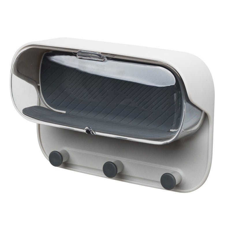 Bathroom Wall Holder Punch-free Wall-mounted Convenient Practical Washroom Glasses Storage Box Clothes Key Organizer Accessories CJD