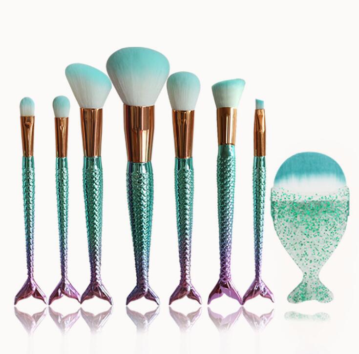 Mermaid Gradient Makeup Brush Set LadyShow.Store