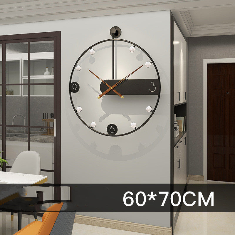 Wall Clock Simple Fashion Art Light Luxury Clock Living Room Creative PearlNestDecor.com