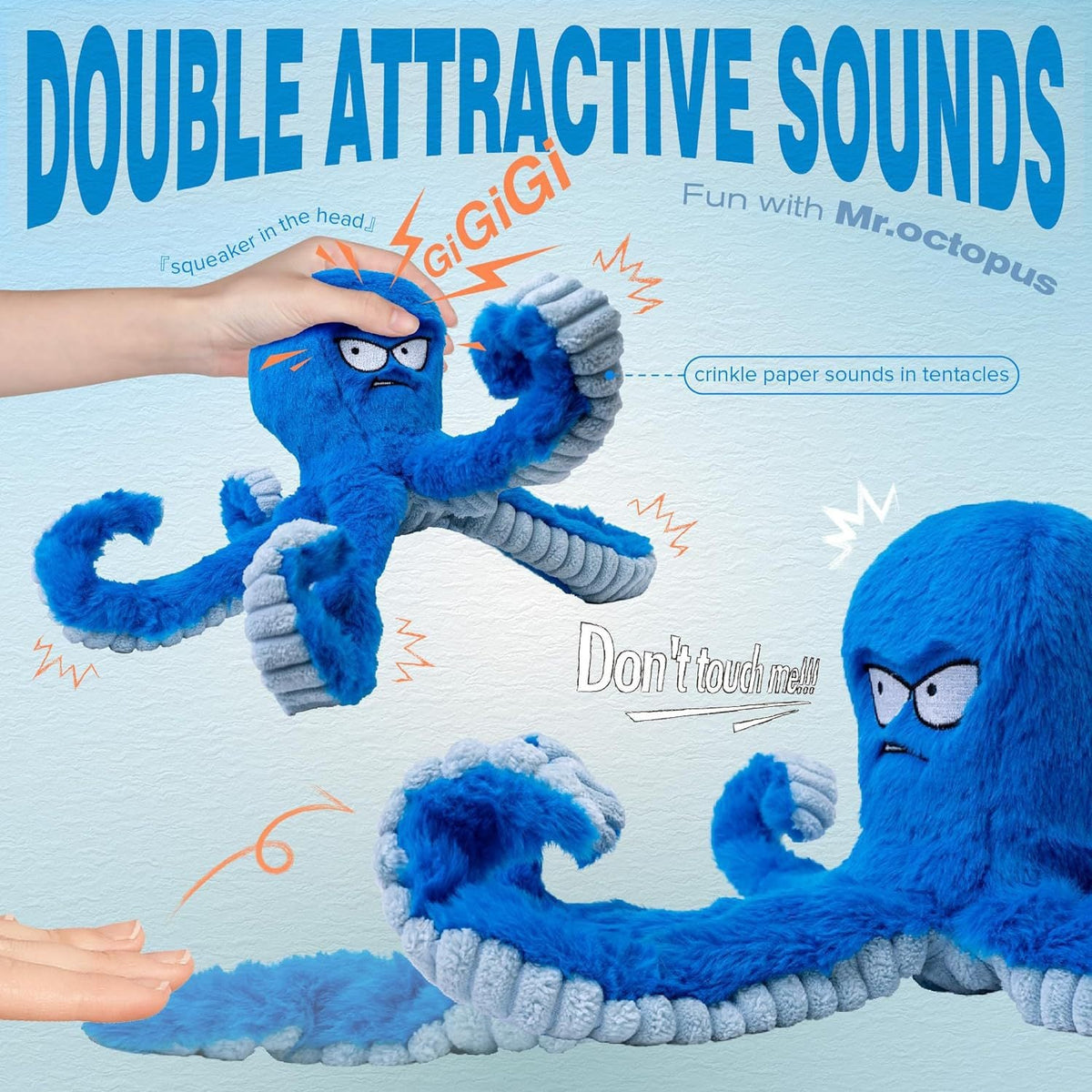 Stuffed Tough Dog Chew Toys Large Dog Toys To Keep Them Busy Interactive Squeaky Toys Tug Of War Crinkle Puppy Dog Toy Pets Fashion