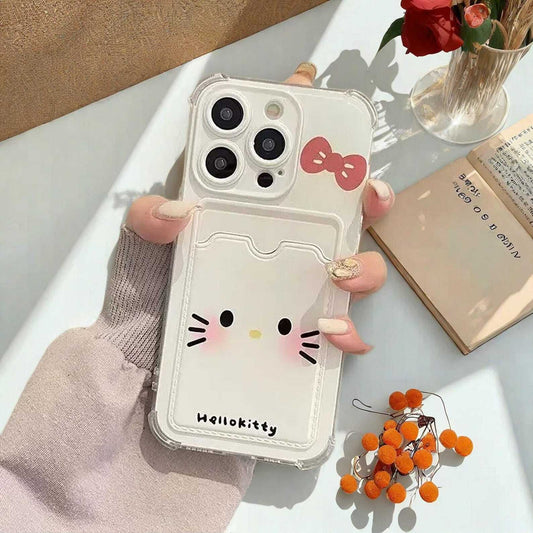 Kitty Photo Card Wallet Case for Samsung Galaxy S24 S23 S22 S21 Plus Ultra - Cute Protective Cover with Convenient Card Slot Holder LuxuryLifeWay Online Store