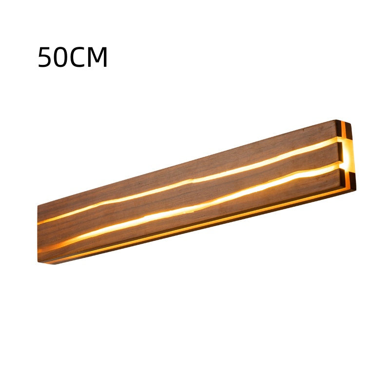 Solid Wood Crack Creative Wall Lamp Background Wall LED Strip Wall Lamp PearlNestDecor.com