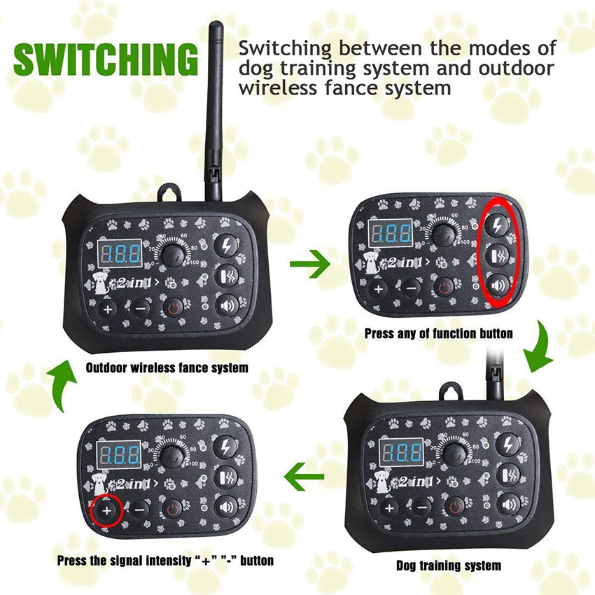 Two in one automatic bark stopper Pets Fashion
