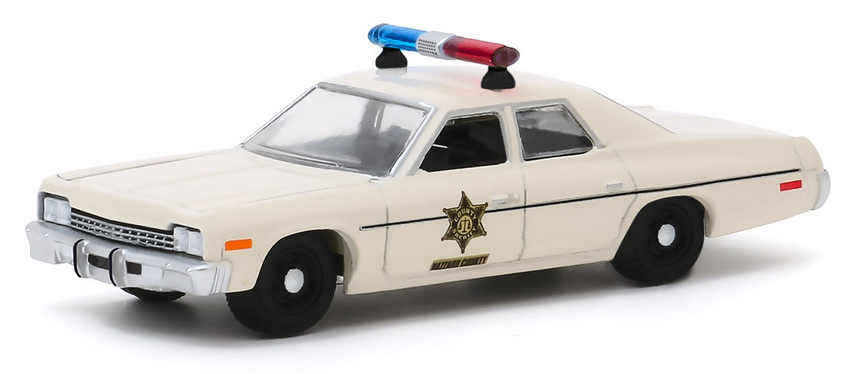 1975 Dodge Monaco Cream "Hazzard County Sheriff" "Hobby Exclusive" 1/64 Diecast Model Car by Greenlight LuxuryLifeWay Online Store