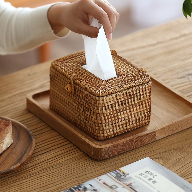 Handmade rattan tissue box Best YouTube Store
