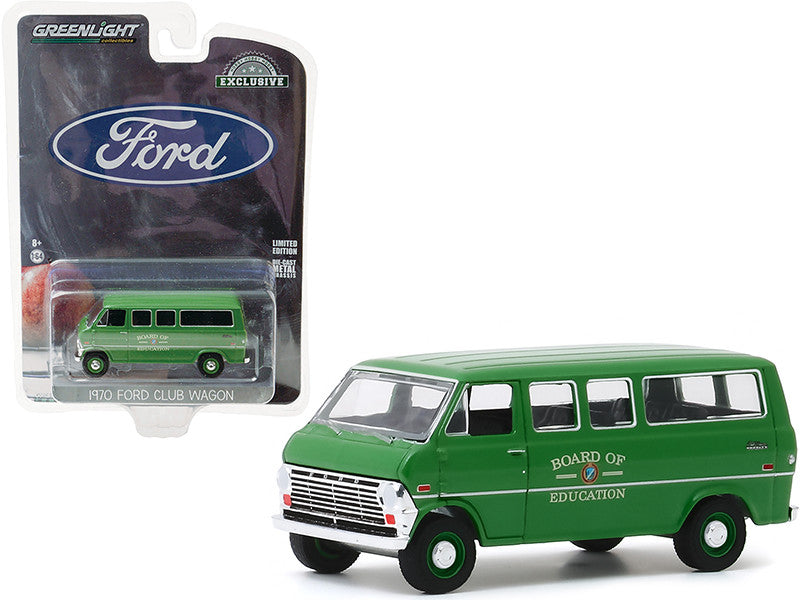 1970 Ford Club Wagon Van Green "Board of Education" "Hobby Exclusive" 1/64 Diecast Model by Greenlight LuxuryLifeWay Online Store