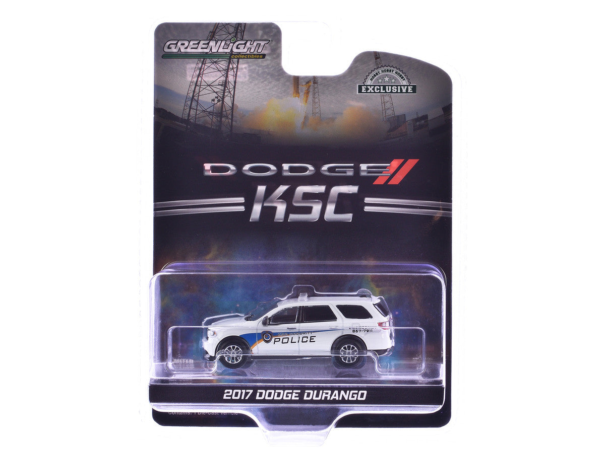 2017 Dodge Durango "Kennedy Space Center (KSC) Security Police Traffic Enforcement" White with Graphics "Hobby Exclusive" Series 1/64 Diecast Model Car by Greenlight LuxuryLifeWay Online Store