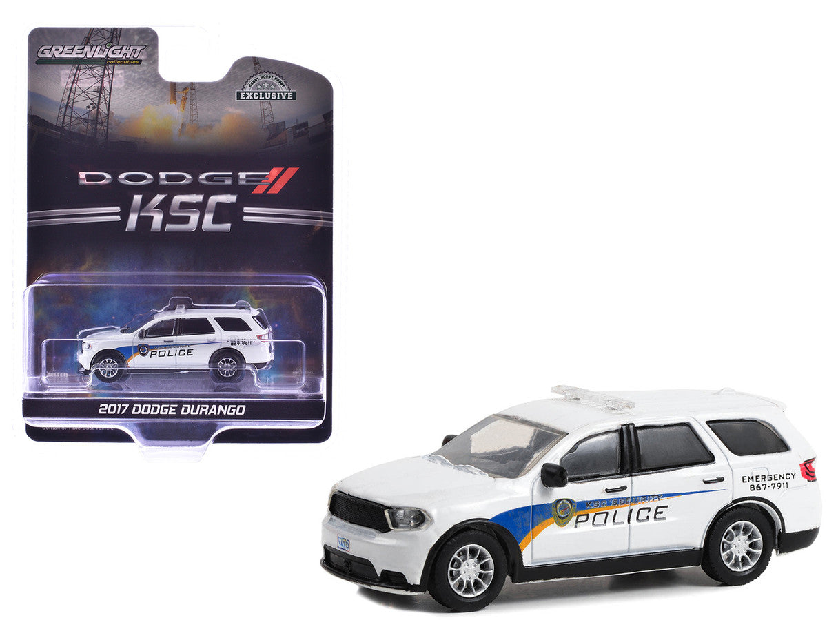 2017 Dodge Durango "Kennedy Space Center (KSC) Security Police Traffic Enforcement" White with Graphics "Hobby Exclusive" Series 1/64 Diecast Model Car by Greenlight LuxuryLifeWay Online Store