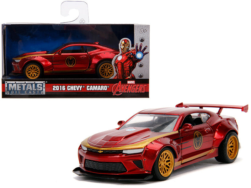 2016 Chevrolet Camaro "Iron Man" Theme "Marvel" Series 1/32 Diecast Model Car by Jada LuxuryLifeWay Online Store