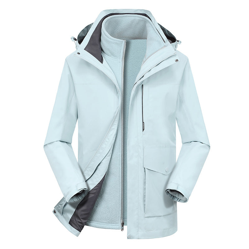 Two-piece Outdoor Mountaineering Clothing Plus Velvet Thickening Best YouTube Store