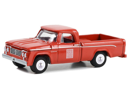 1963 Dodge D-100 Pickup Truck "47th International 500 Mile Sweepstakes - Indianapolis 500 Official Truck" Red "Hobby Exclusive" Series 1/64 Diecast Model Car by Greenlight LuxuryLifeWay Online Store