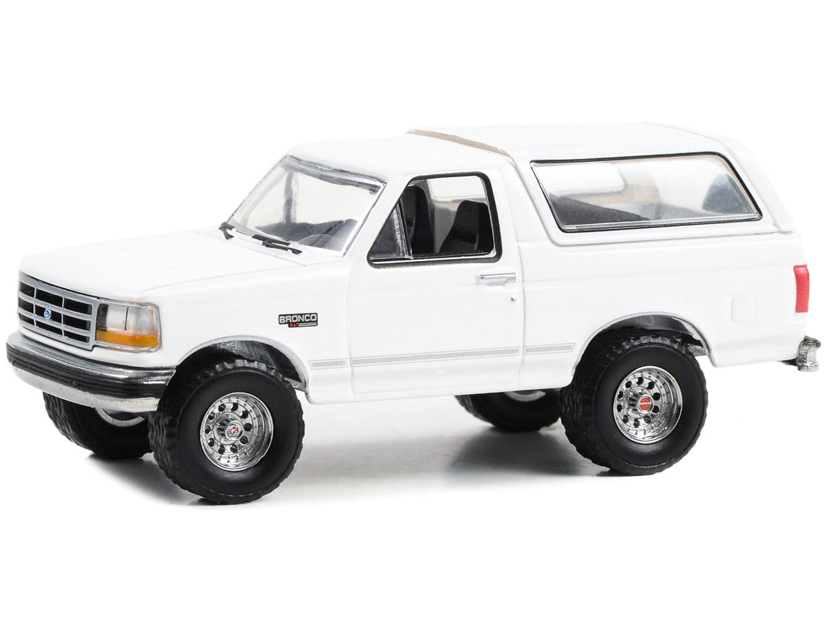 1993 Ford Bronco XLT Oxford White "Hobby Exclusive" Series 1/64 Diecast Model Car by Greenlight LuxuryLifeWay Online Store