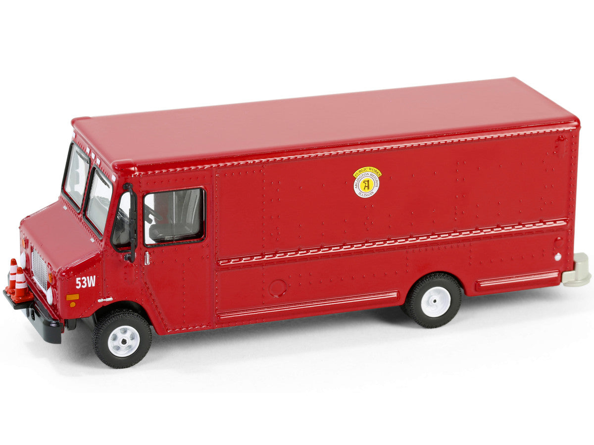 2020 Step Van with Traffic Cone Mounts "Village of Arlington Heights Public Works" Red "Hobby Exclusive" Series 1/64 Diecast Model Car by Greenlight LuxuryLifeWay Online Store