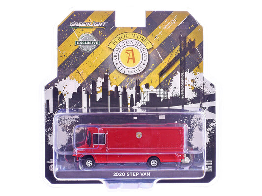 2020 Step Van with Traffic Cone Mounts "Village of Arlington Heights Public Works" Red "Hobby Exclusive" Series 1/64 Diecast Model Car by Greenlight LuxuryLifeWay Online Store