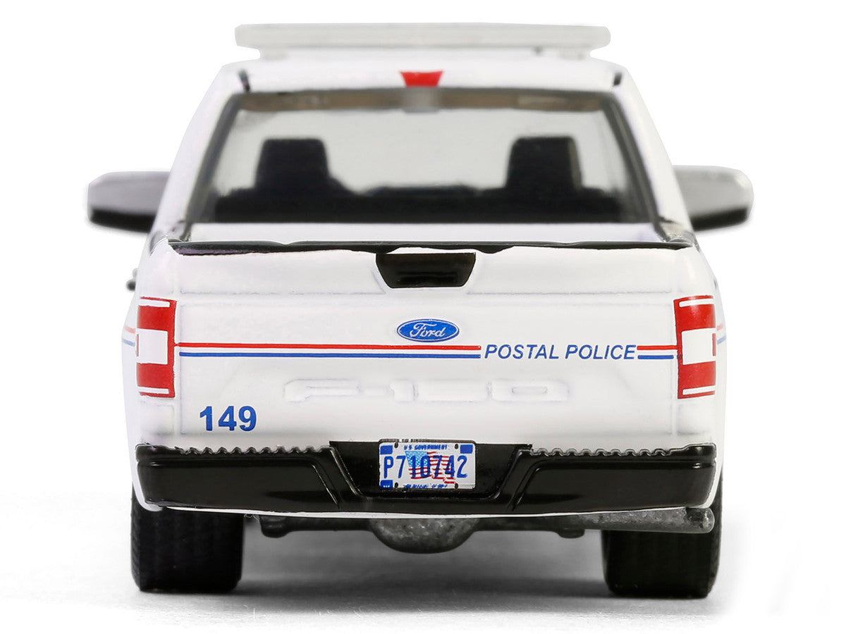 2020 Ford F-150 XL Pickup Truck "United States Postal Service (USPS) Postal Police" White with Red and Blue Stripes "Hobby Exclusive" Series 1/64 Diecast Model Car by Greenlight LuxuryLifeWay Online Store