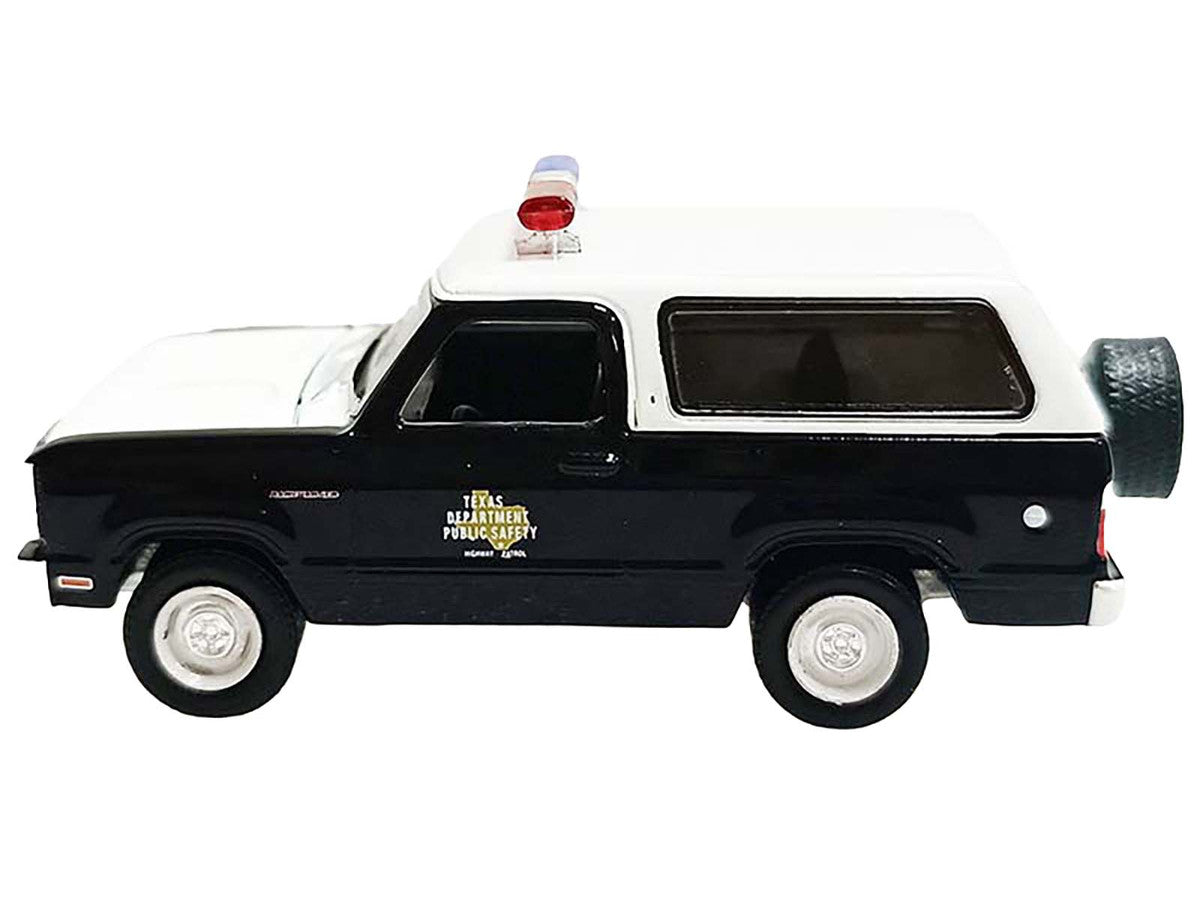 1978 Dodge Ramcharger Police Vehicle "Texas Department of Public Safety Highway Patrol" Black with White Hood and Top "Hobby Exclusive" Series 1/64 Diecast Model Car by Greenlight LuxuryLifeWay Online Store